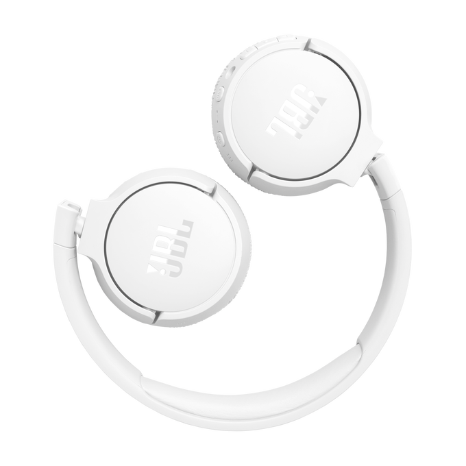 JBL Tune 670NC - White - Adaptive Noise Cancelling Wireless On-Ear Headphones - Detailshot 4 image number null